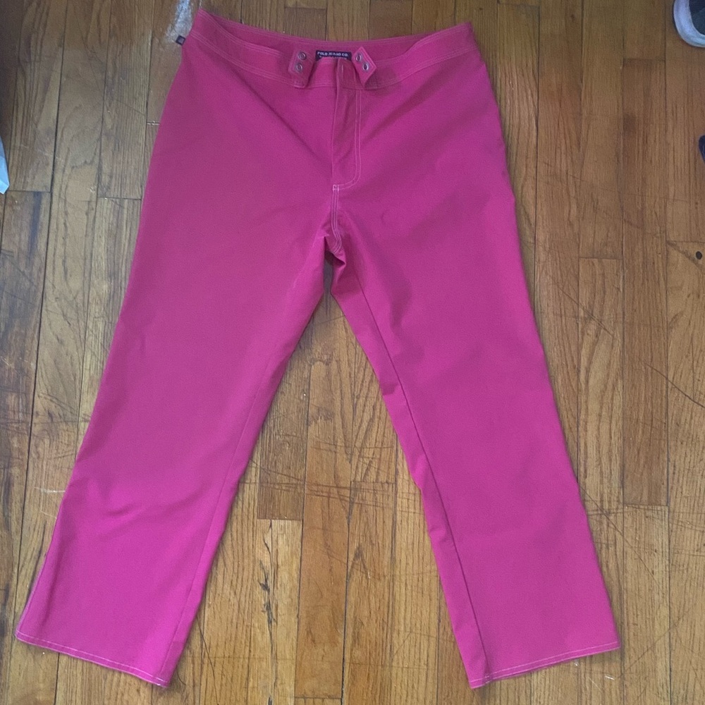 Pink polo pants